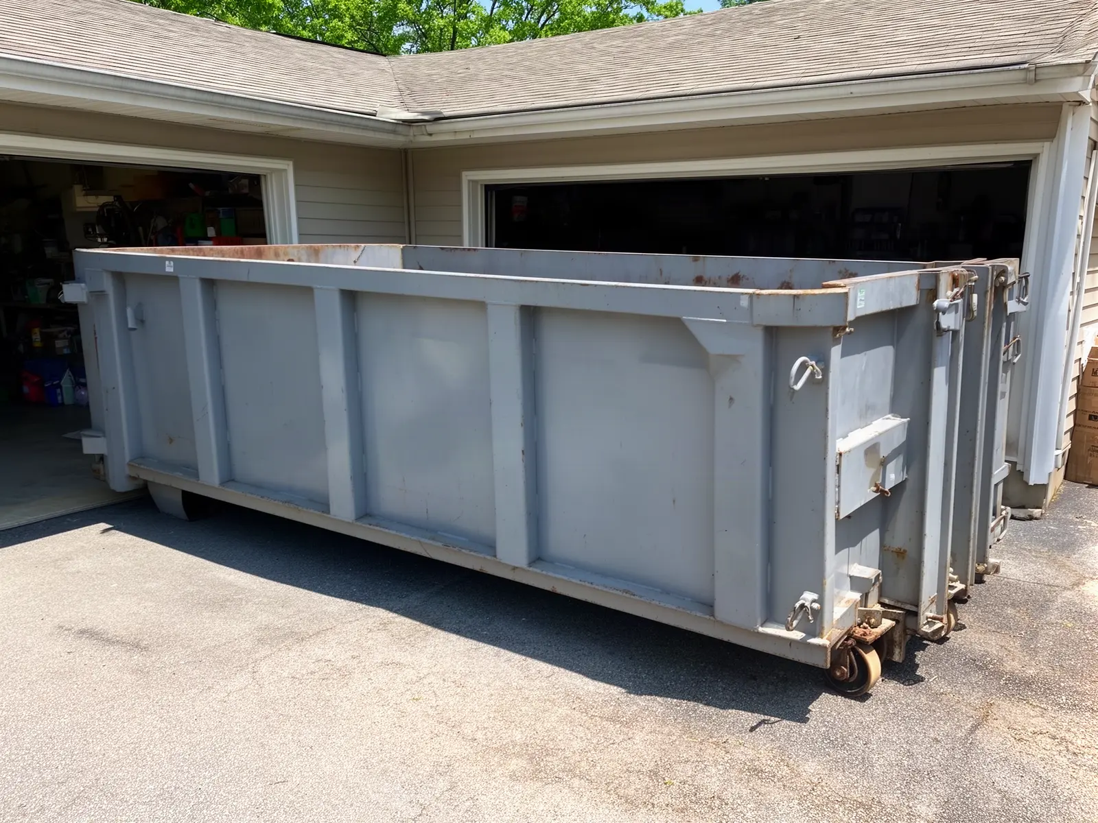 Roll-off dumpster from Burge's Manassas Dumpster Rental in Manassas, VA